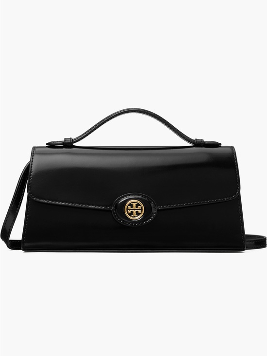 Tory Burch Handbags - Tory Burch Black Leather Top-Handle Shoulder with Dust Bag